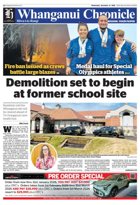 Cover of Wanganui Chronicle