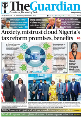 Cover of The Guardian Nigeria