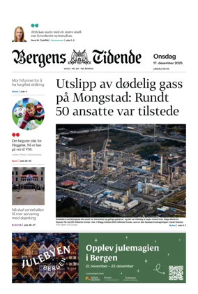 Cover of Bergens Tidende