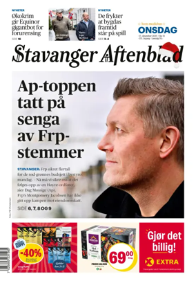 Cover of Stavanger Aftenblad