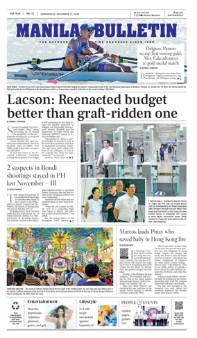 Cover of Manila Bulletin