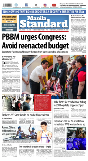 Cover of Manila Standard