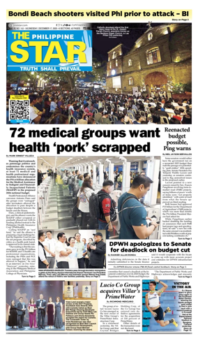 Cover of The Philippine Star