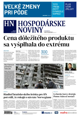 Cover of Hospodárske noviny