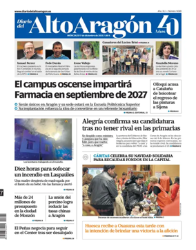 Cover of Diario del Alto Aragón