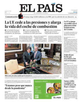 Cover of El País (País Vasco)