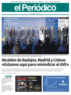 Cover of El Periódico Extremadura