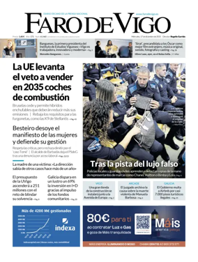 Cover of Faro de Vigo