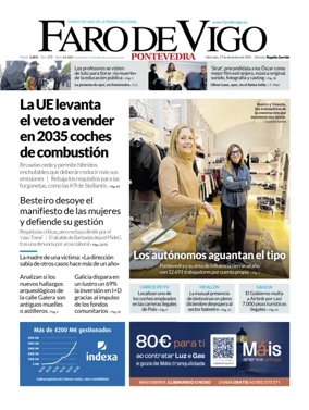 Cover of Faro de Vigo (Pontevedra)