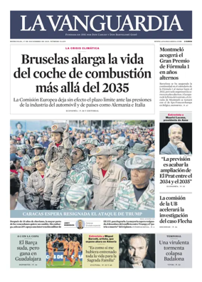 Cover of La Vanguardia