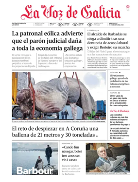 Cover of La Voz de Galicia (Barbanza)