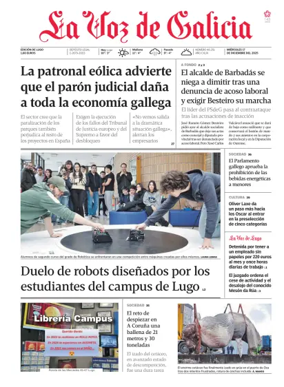 Cover of La Voz de Galicia (Lugo)