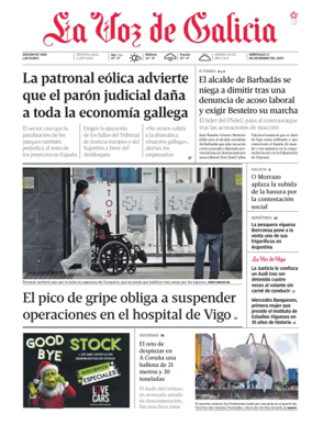 Cover of La Voz de Galicia (Vigo)