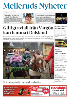 Cover of Melleruds Nyheter