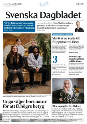 Cover of Svenska Dagbladet