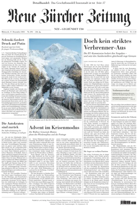 Cover of Neue Zürcher Zeitung