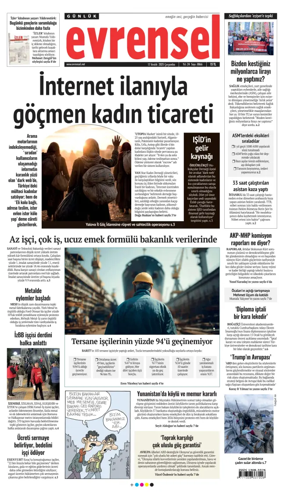 Cover of Evrensel Gazetesi