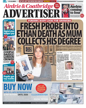 Cover of Airdrie & Coatbridge Advertiser