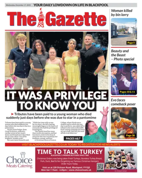 Cover of Blackpool Gazette