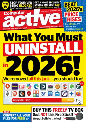 Cover of Computer Active (UK)