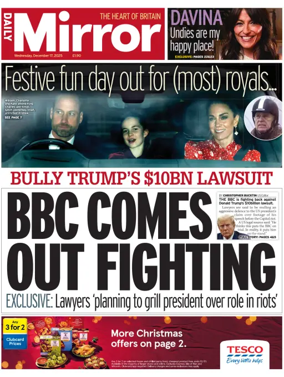 Cover of Daily Mirror