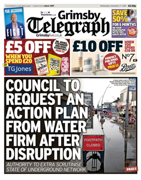 Cover of Grimsby Telegraph