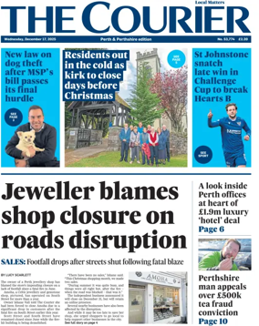 Cover of The Courier & Advertiser (Perth and Perthshire Edition)