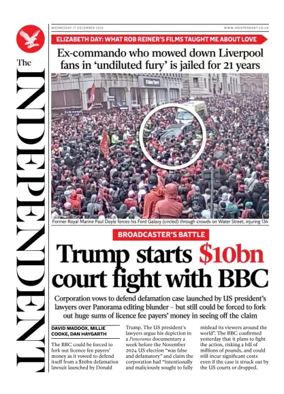 Cover of The Independent
