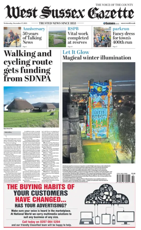 Cover of West Sussex Gazette