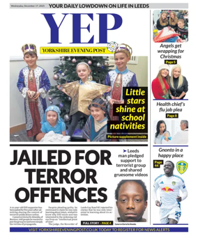 Cover of Yorkshire Evening Post