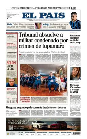 Cover of El Pais (Uruguay)