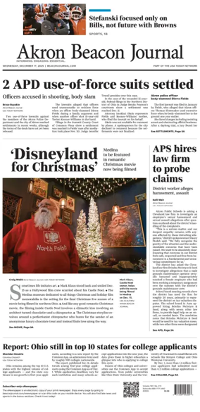 Cover of Akron Beacon Journal