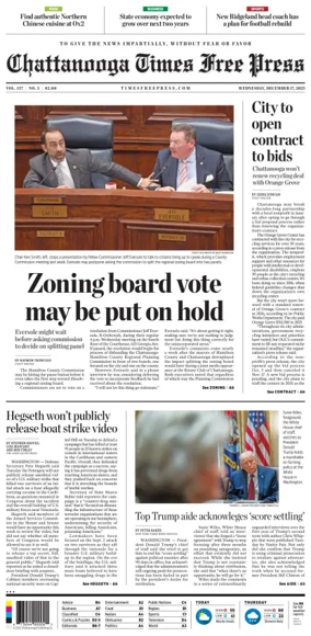 Cover of Chattanooga Times Free Press