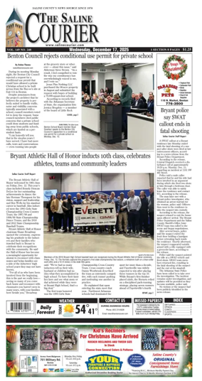 Cover of The Saline Courier