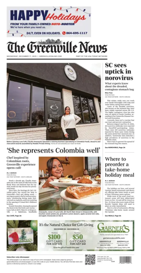 Cover of The Greenville News