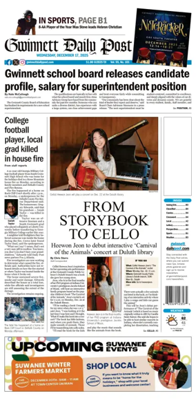 Cover of Gwinnett Daily Post