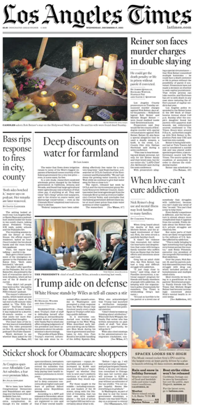 Cover of Los Angeles Times