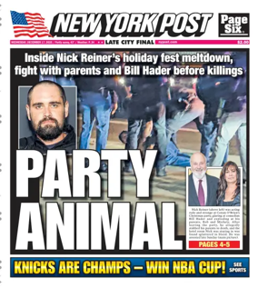 Cover of New York Post