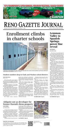 Cover of Reno Gazette Journal