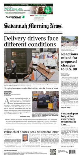Cover of Savannah Morning News