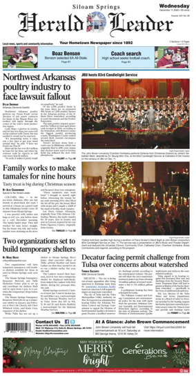 Cover of Siloam Springs Herald Leader