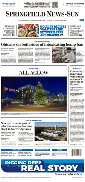 Cover of Springfield News-Sun