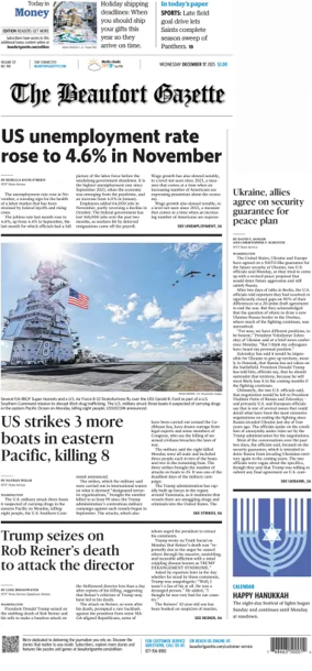 Cover of The Beaufort Gazette