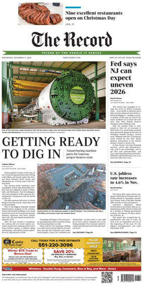 Cover of The Bergen Record