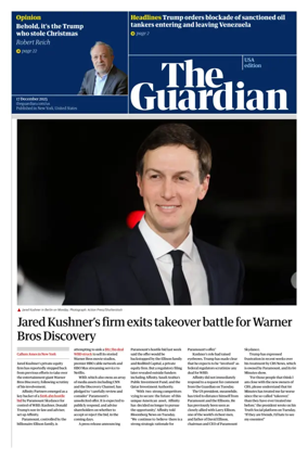 Cover of The Guardian (USA)