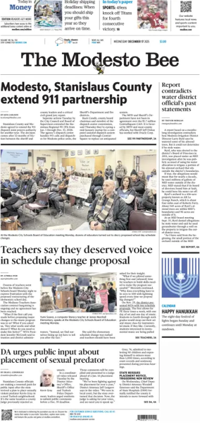 Cover of The Modesto Bee