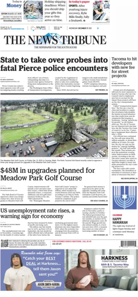 Cover of The News Tribune