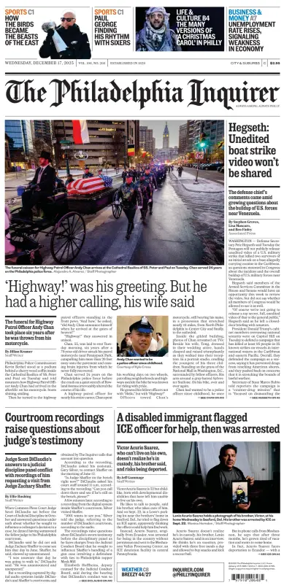 Cover of The Philadelphia Inquirer