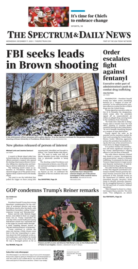 Cover of The Spectrum & Daily News