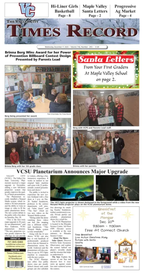 Cover of Valley City Times-Record